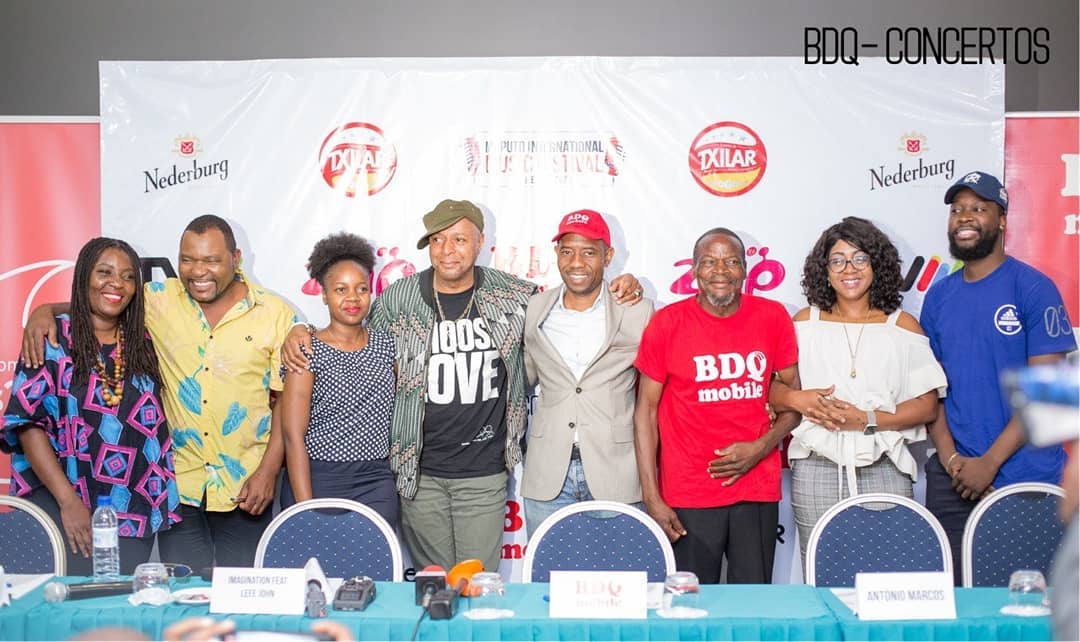 Momentos da conferência de Imprensa do Maputo International Music Festival