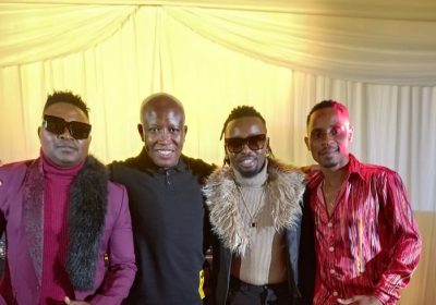 Julius Malema convida Dj Tárico, Nelson Tivane e Preck para cantarem Yaba Buluku no seu aniversário