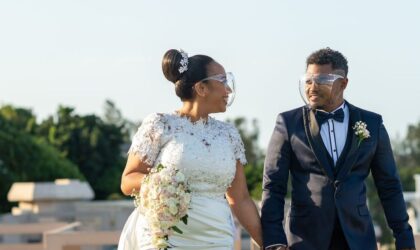 Eunice Andrade e Abdul Bachir celebram um mês de casados