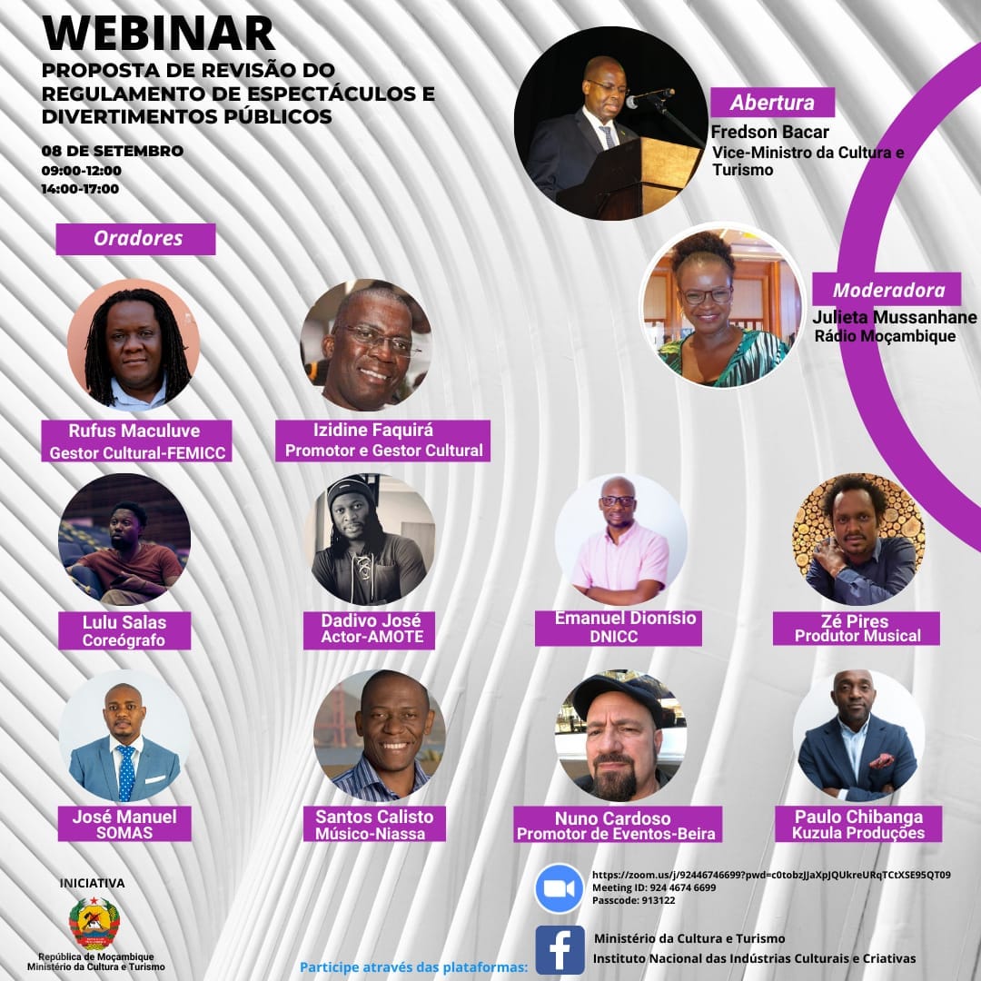 Webinar: Proposta de revisão do regulamento de espectáculos e divertimentos públicos