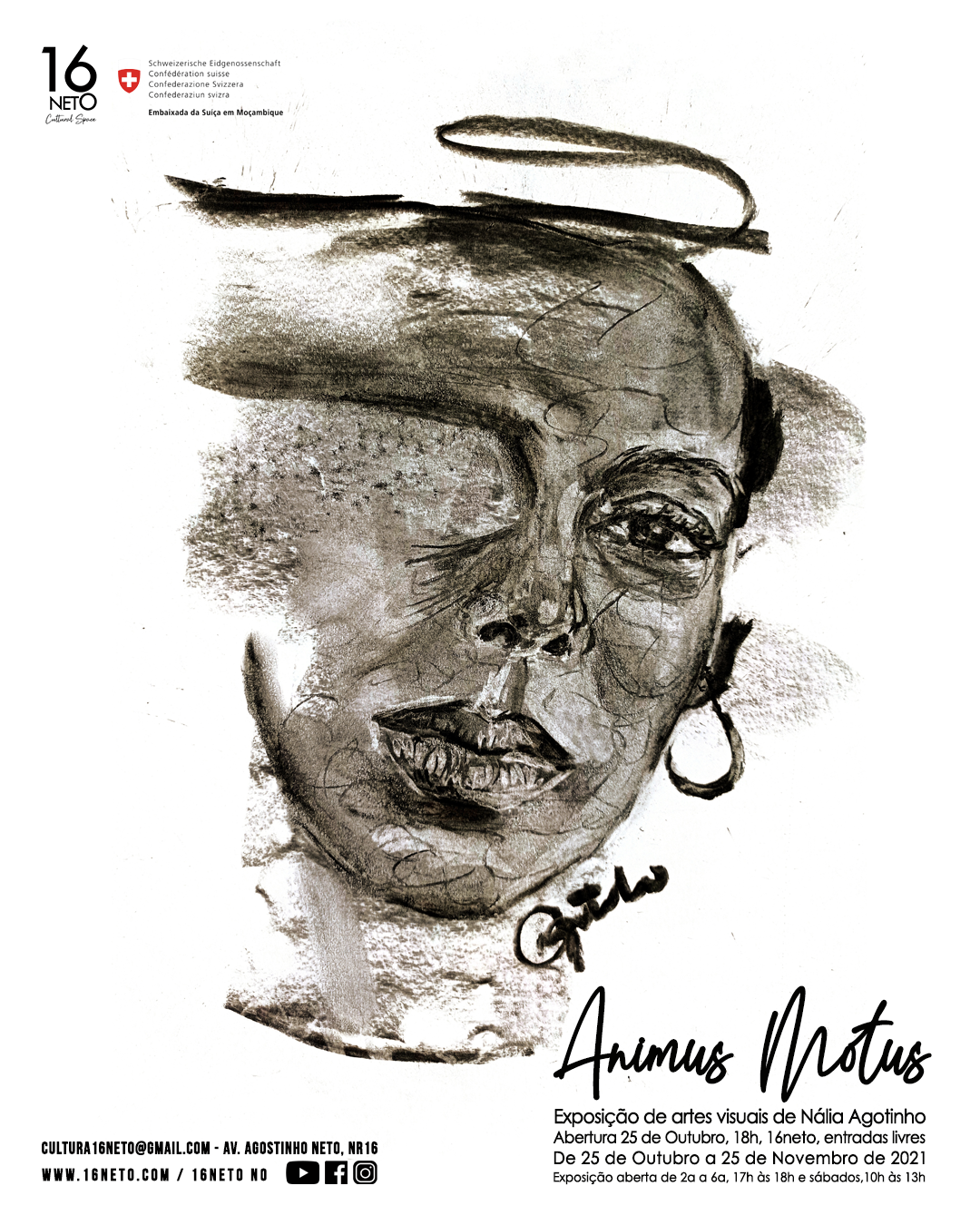 Nalia Agostinho expõe “ANIMUS MOTUS” no 16Neto