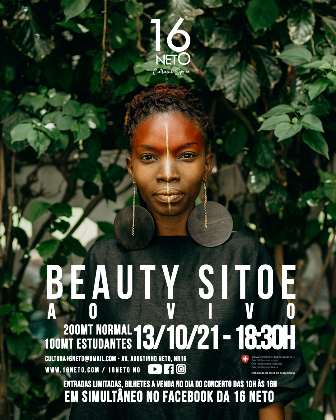 Cantora Beauty Sitoe prepara show ao vivo no 16 Neto Cantora Beauty Sitoe prepara show ao vivo no 16 Neto