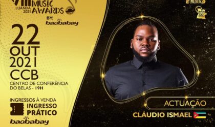 Cláudio Ismael representa Moçambique na gala do Angola Music Awards 2021