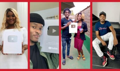 Marllen, Maxh, Tio Yado e Cr Boy recebem placas de reconhecimento do Youtube pelos 100 mil inscritos em 2021