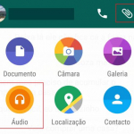Envio de musica no WhatsApp