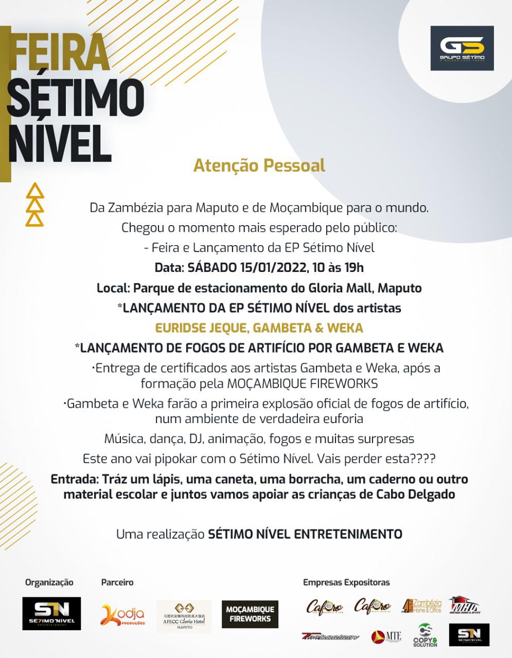 Feira e Lançamento da EP Sétimo Nível com Euridse Jeque, Weka e Gambeta