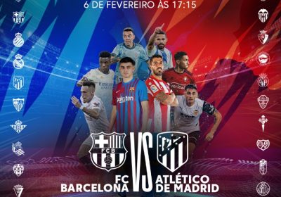 ACOMPANHE O SUPERDUELO ESPANHOL “FC BARCELONA VS ATLÉTICO DE MADRID’”