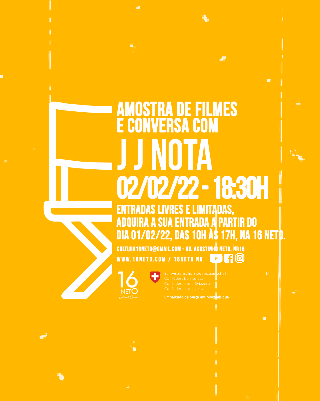 Amostra de filmes e conversa com J J Nota