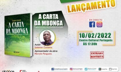 Suleiman Cassamo lança a segunda edição do livro “A Carta da Mbonga”
