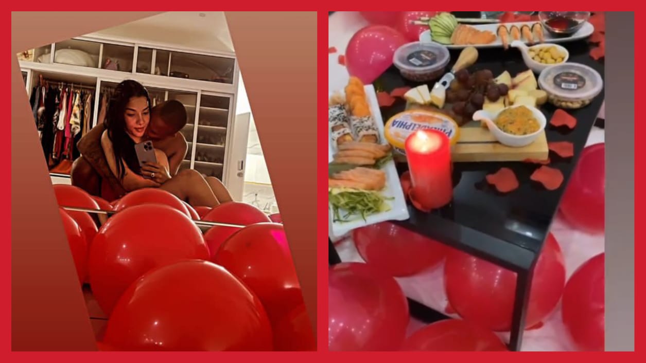 Guyzelh Ramos é surpreendido com um jantar à luz de velas pela sua namorada Kátia Guyzelh Ramos é surpreendido com um jantar à luz de velas pela sua namorada Kátia