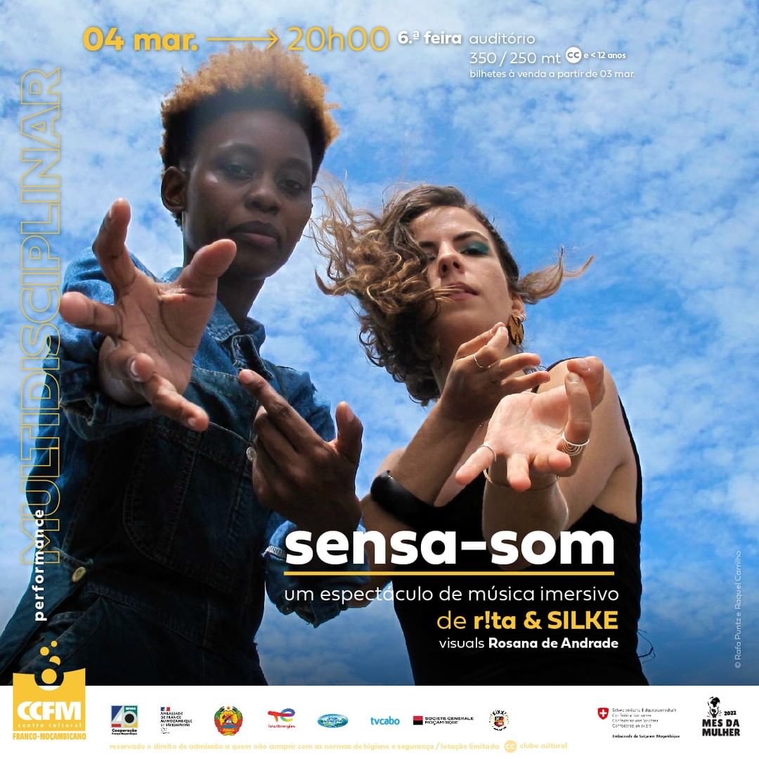 r!ta & SILKE apresentam uma performance multidisciplinar intitulada “Sensa-Som” no Franco
