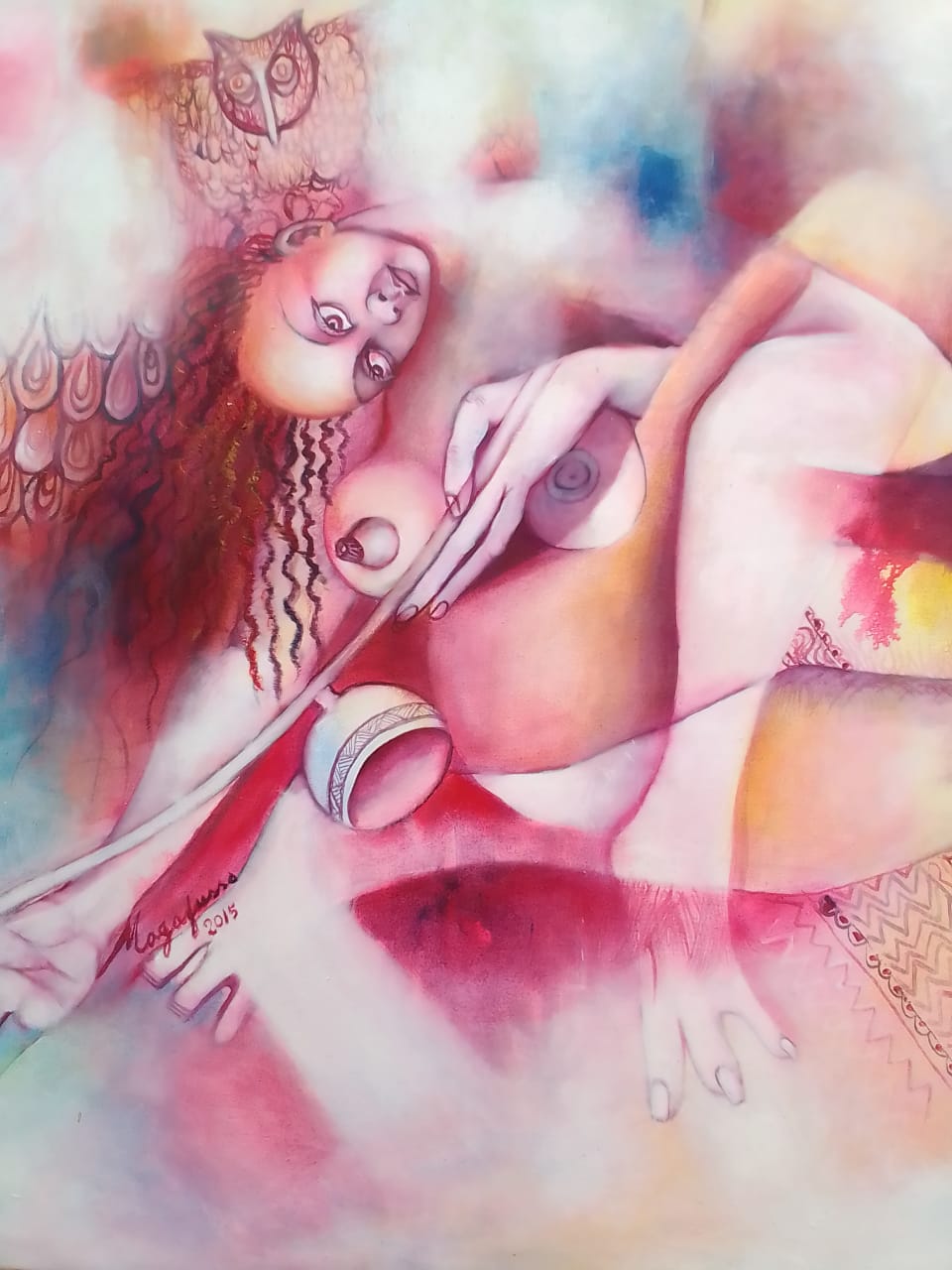 Magafusso expõe “Três dedos e três cores” na Fundação Fernando Leite Couto