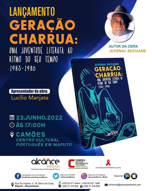 Camões acolhe o lançamento do livro “Geração Charrua” de Juvenal Bucuane