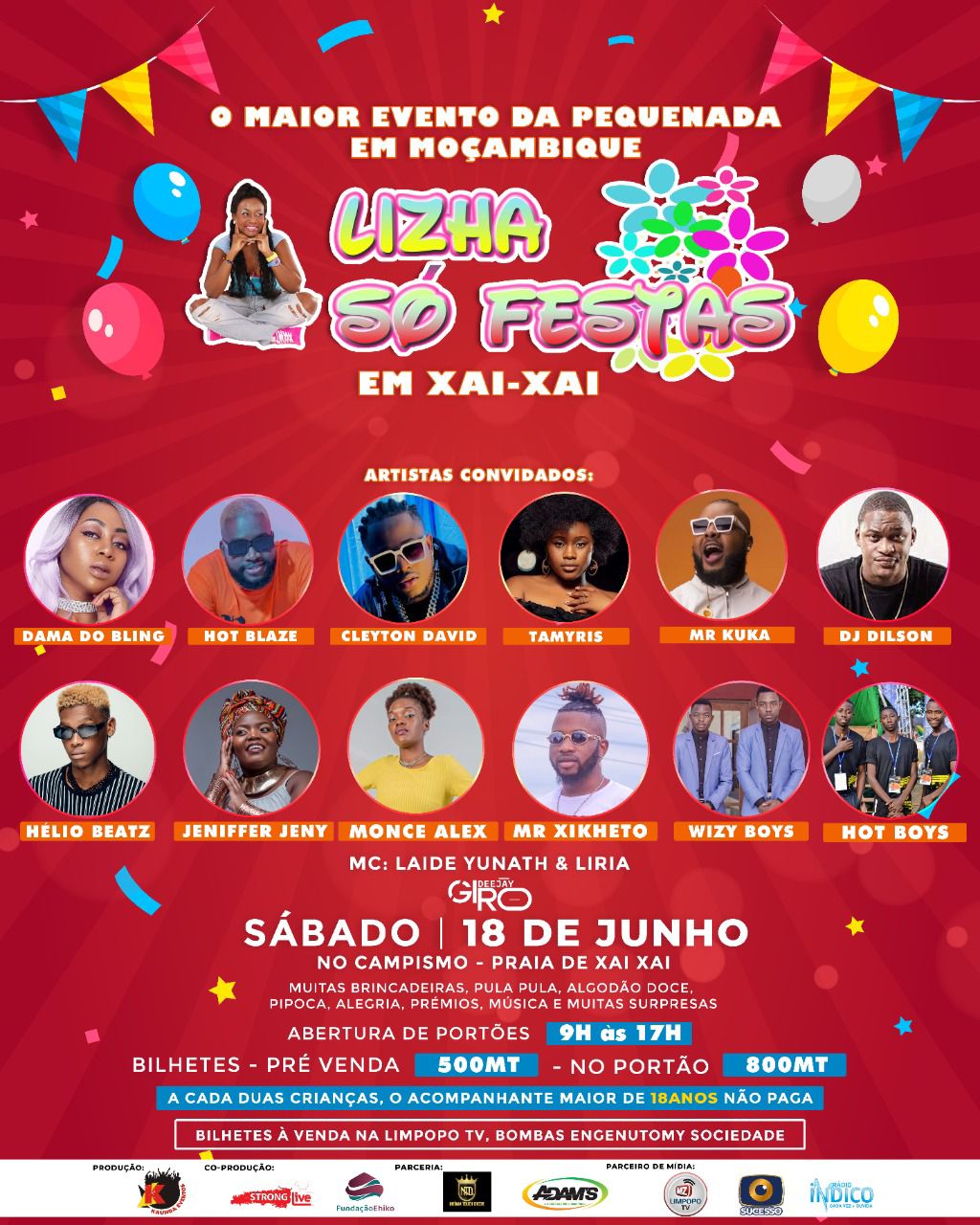 Lizha Só Festas escala a cidade de Xai-Xai Lizha Só Festas escala a cidade de Xai-Xai