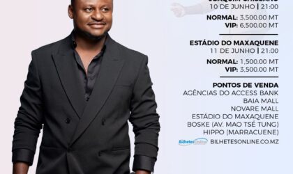 Matias Damásio em Maputo para dois grandes espetáculos