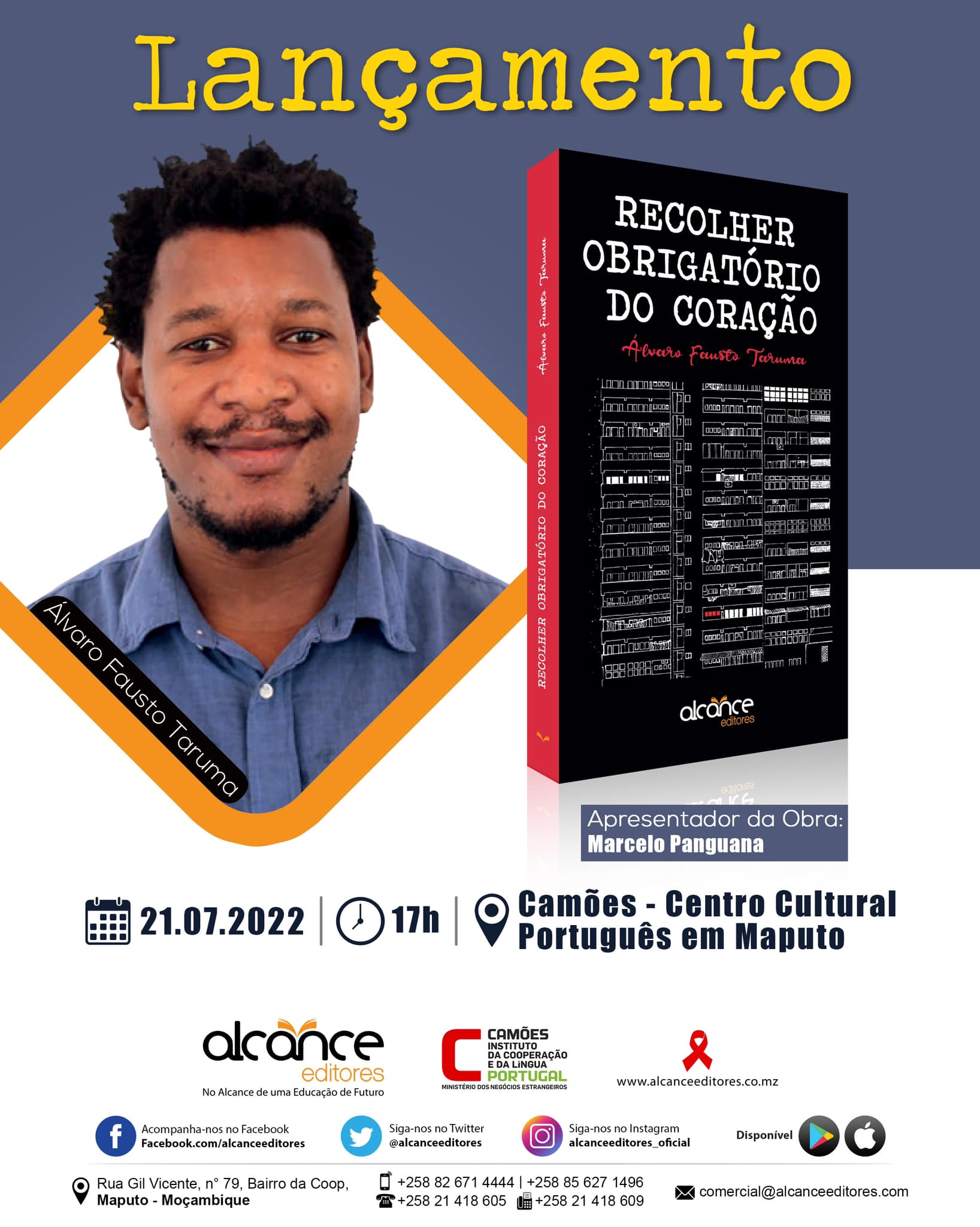 “Recolher obrigatório do coração” – o quarto livro de Álvaro Taruma