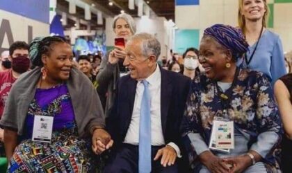 Paulina Chiziane e Fermina da Neta na Bienal Internacional do Livro de São Paulo