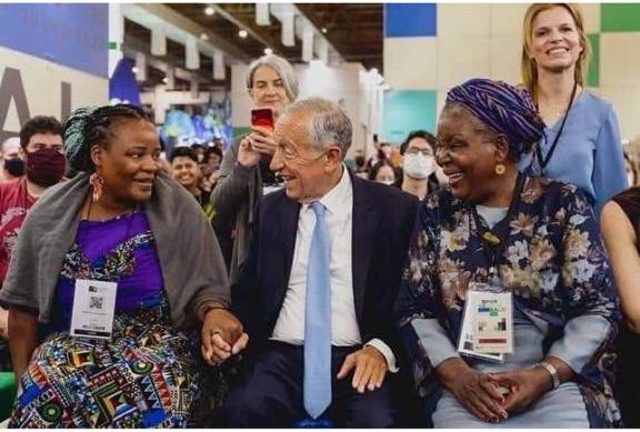 Paulina Chiziane e Fermina da Neta na Bienal Internacional do Livro de São Paulo