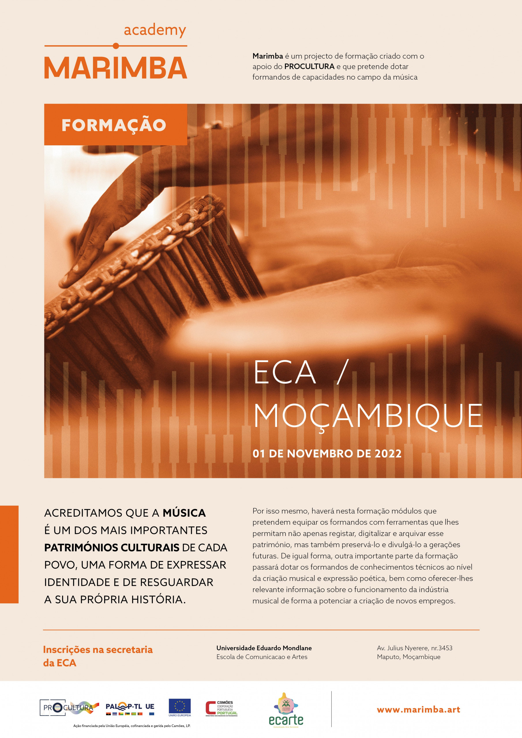 Marimba: formação no campo da música arranca em Outubro em Moçambique