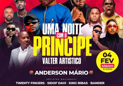 Artístico Music traz Anderson Mário para “Uma noite com o Príncipe – Válter Artístico”