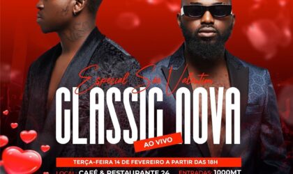 Especial São Valentim no Café & Restaurante 24 com a Classic Nova