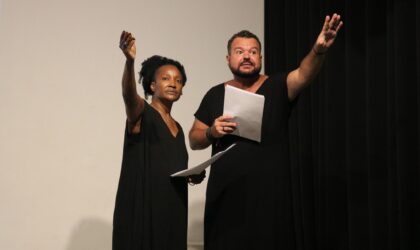 Expedito Araujo e Lucrécia Paco repetem a leitura dramática d’O Livro do Homem Líquido”, de Pedro Pereira Lopes