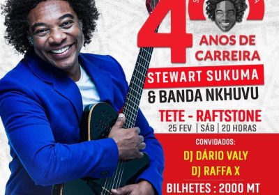 Stewart Sukuma celebra os seus 40 anos de carreira em Tete