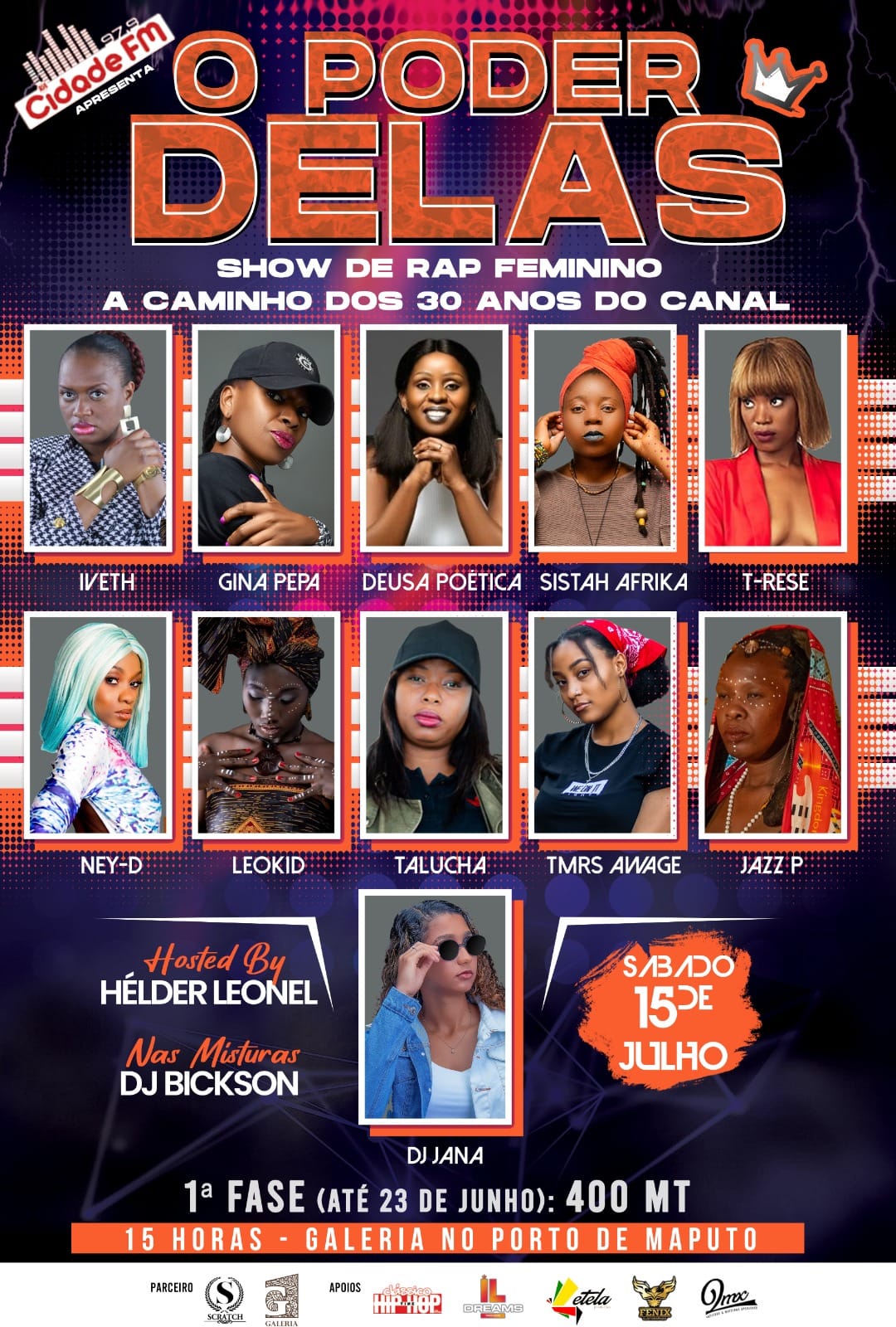 Rádio Cidade junta ícones do rap feminino num único show 