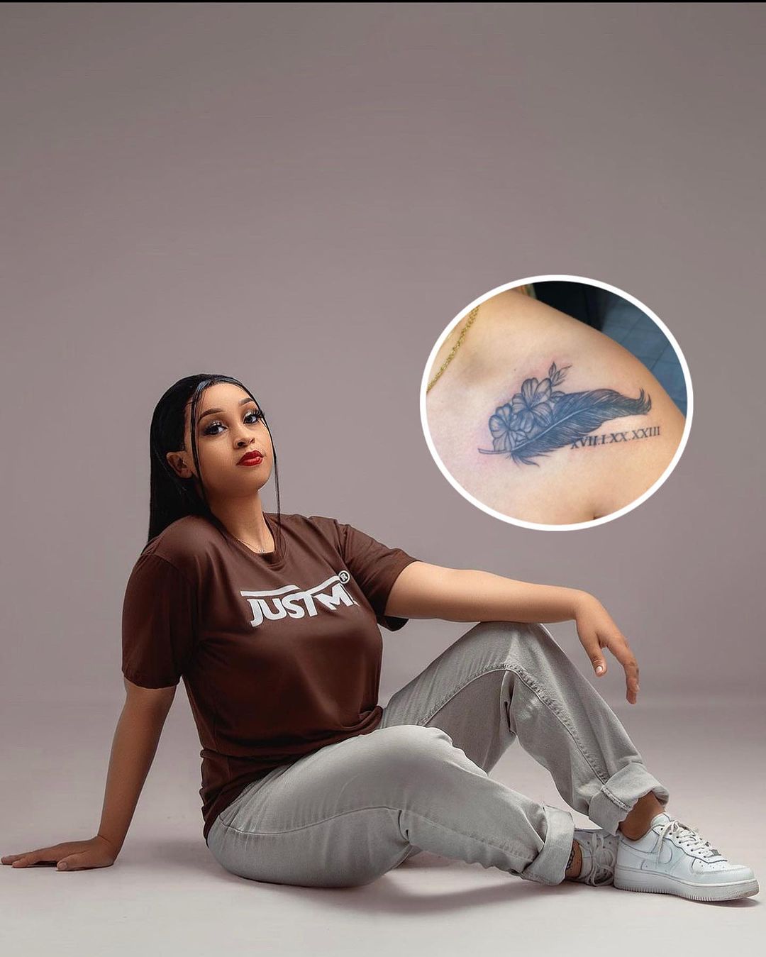 Olga Fortunato surpreende seguidores ao substituir tatuagem com o nome do Akeem