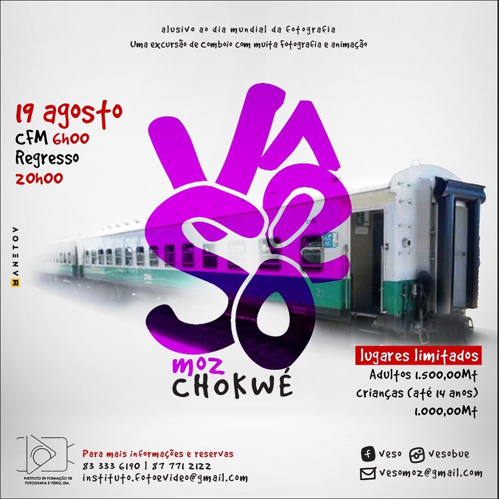 VêSó realiza excursão fotográfica de comboio a Chókwè