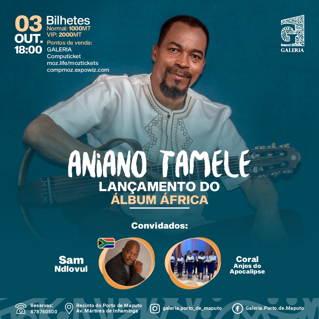 Aniano Tamele prepara o evento de lançamento do álbum “África” na GALERIA