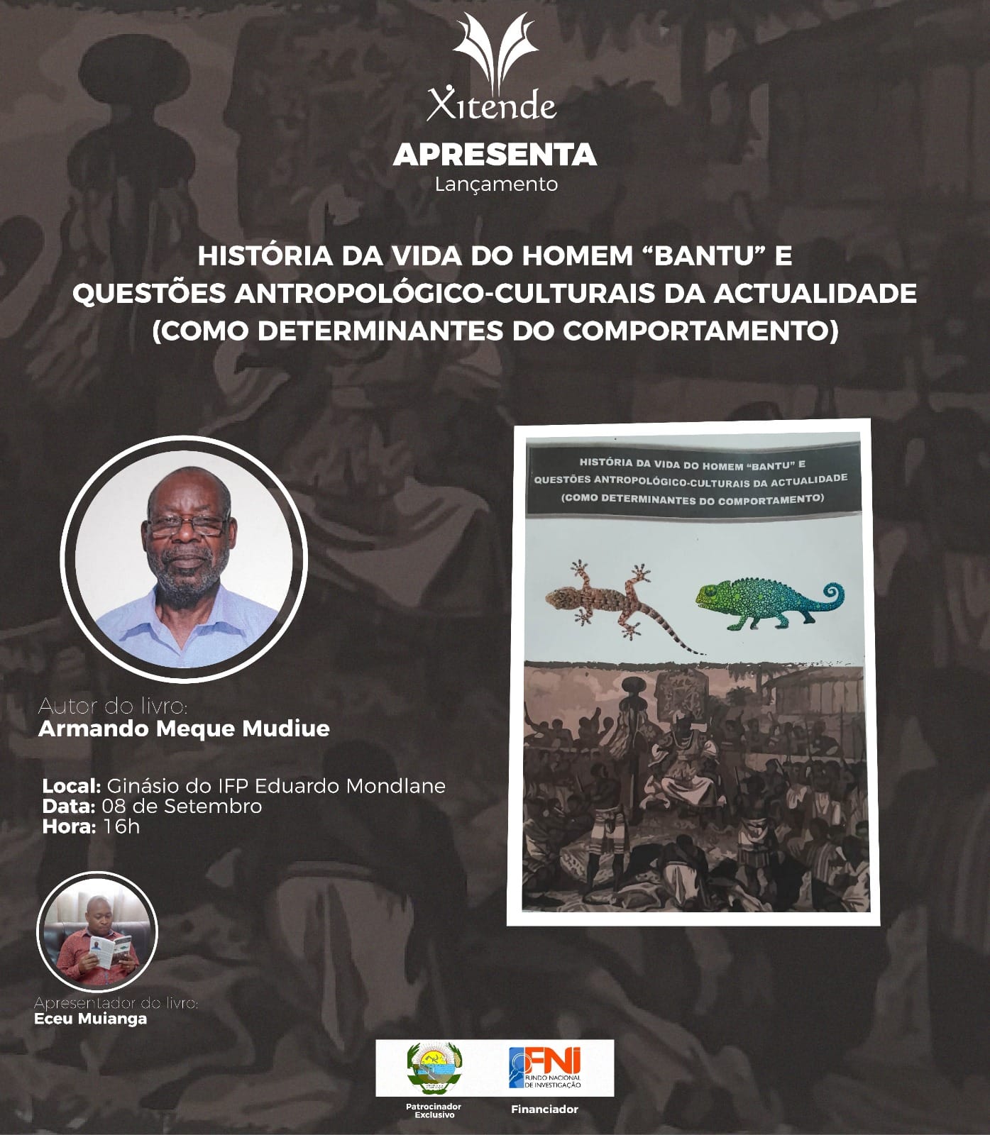 Armando Mudiue discute questões antropológicas do povo Bantu