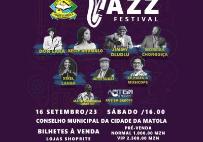 Conselho Municipal da Matola acolhe o Matola Jazz Festival neste sábado