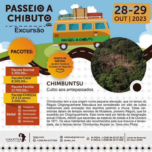 Vakatxa realiza passeio turístico a Chibuto no último fim-de-semana deste mês