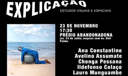 Exposição fotográfica colectiva no segundo andar do prédio abandonado