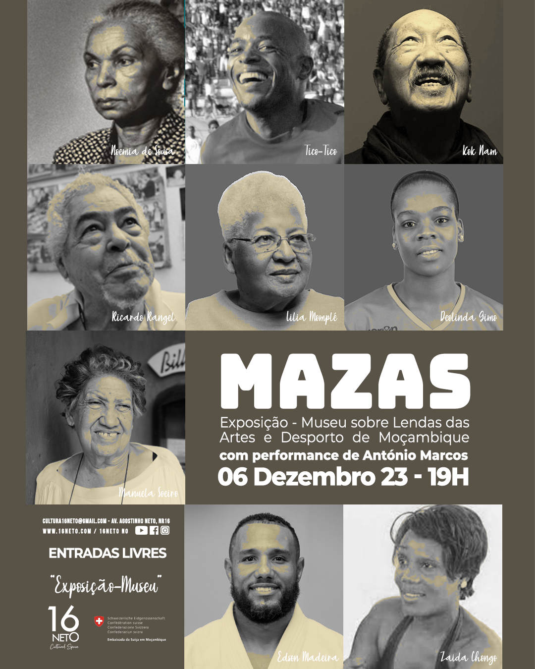 16Neto apresenta “Mazas”: Um tributo às lendas das artes e do desporto em Moçambique