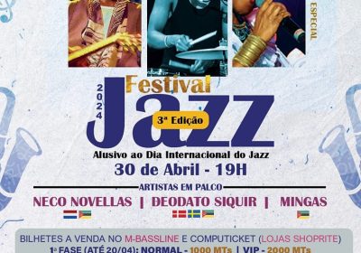 Festival do Jazz do M-Bassline regressa com Neco Novellas, Deodato Siquir e Mingas