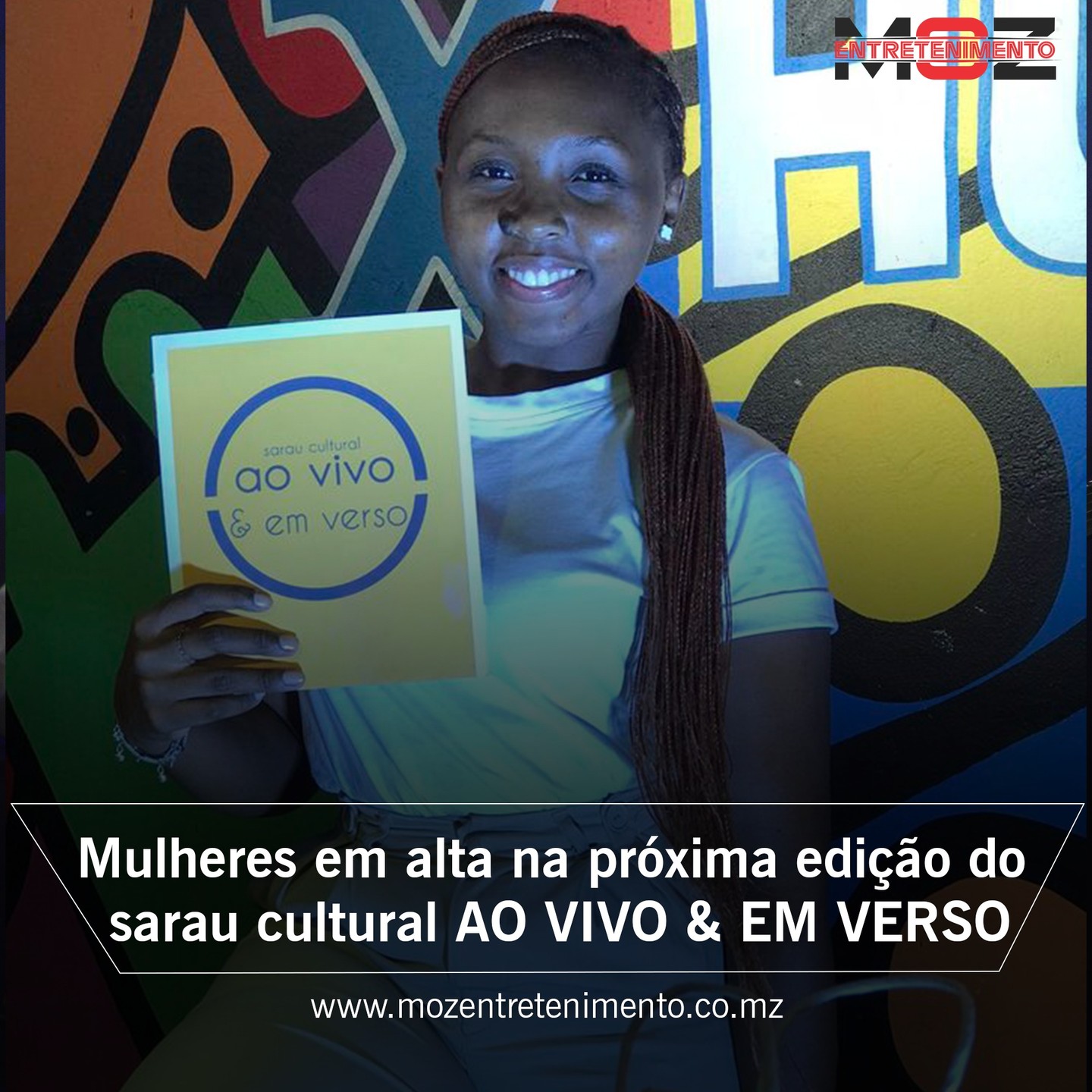 Mulheres em alta na próxima edição do sarau cultural AO VIVO & EM VERSO