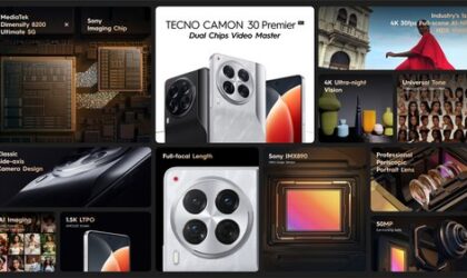 TECNO lança série CAMON 30: Um dispositivo de vídeo e imagem de primeira linha