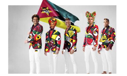 Coana e Malenga Machel desenham o uniforme dos atletas moçambicanos para o desfile de abertura dos Jogos Olímpicos em Paris Coana e Malenga Machel desenham o uniforme dos atletas moçambicanos para o desfile de abertura dos Jogos Olímpicos em Paris