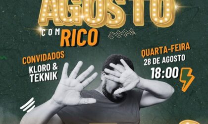 “Poeira de Agosto” – show de stand up comedy com o humorista Rico