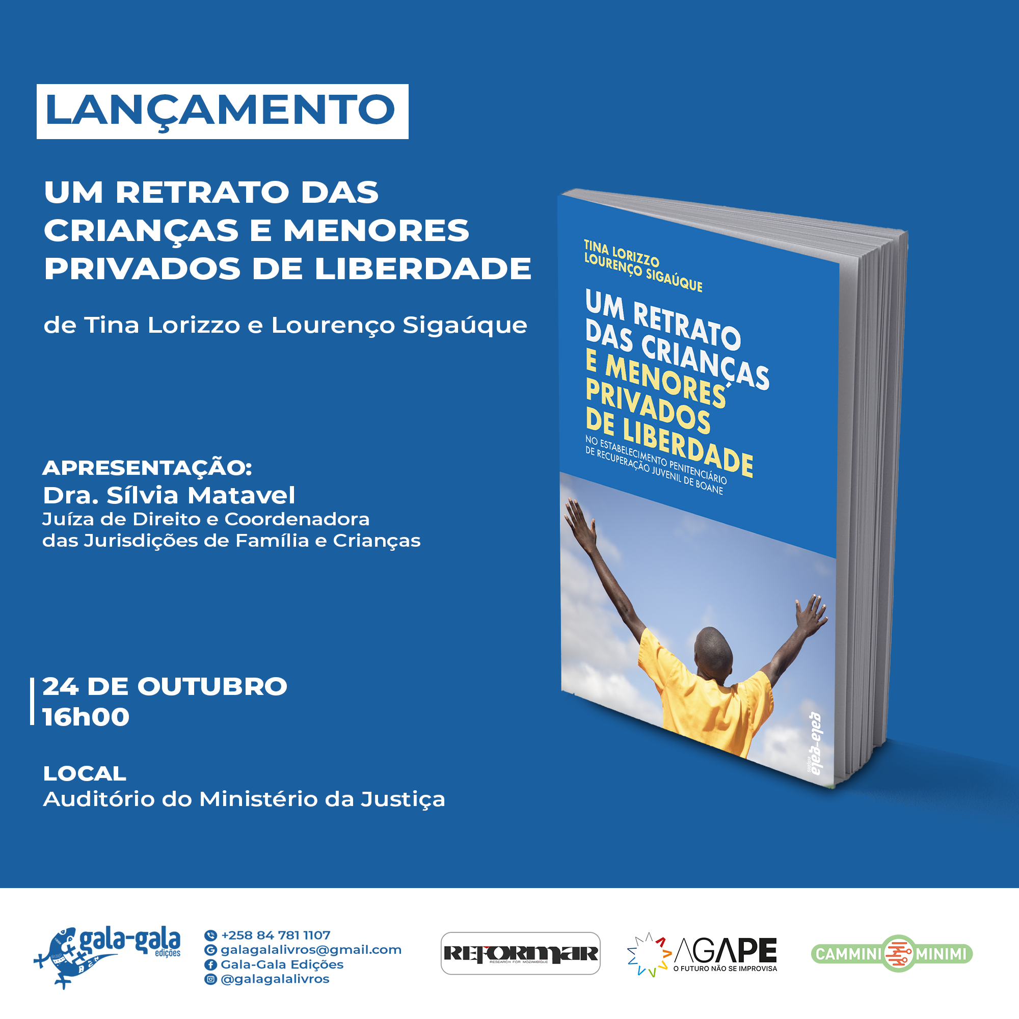 Pesquisa sobre crianças e menores privados de liberdade em Moçambique divulgada em livro