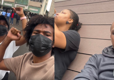 Casal Afro e Armando & Daniela envolvem-se em manifestação e enfrentam gás lacrimogéneo em Maputo