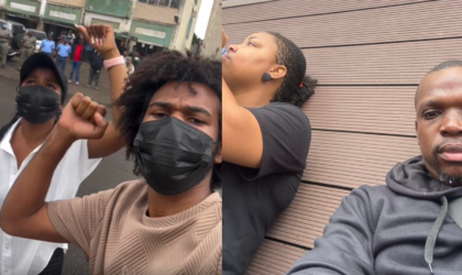 Casal Afro e Armando & Daniela envolvem-se em manifestação e enfrentam gás lacrimogéneo em Maputo