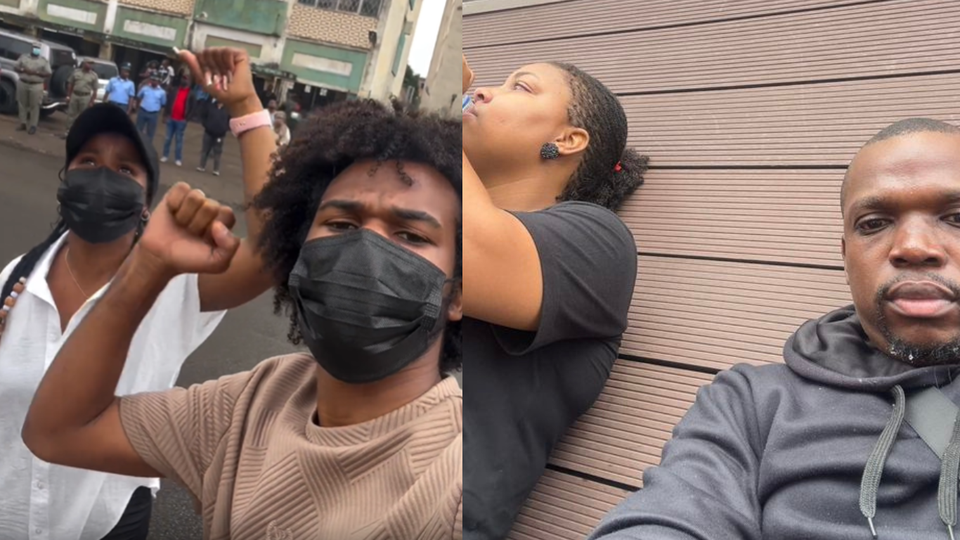 Casal Afro e Armando & Daniela envolvem-se em manifestação e enfrentam gás lacrimogéneo em Maputo