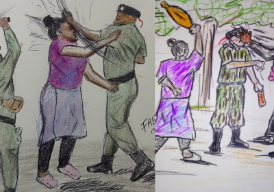 Fredy Uamusse e Amarildo Rungo transformam brutalidade policial em arte e denúncia social