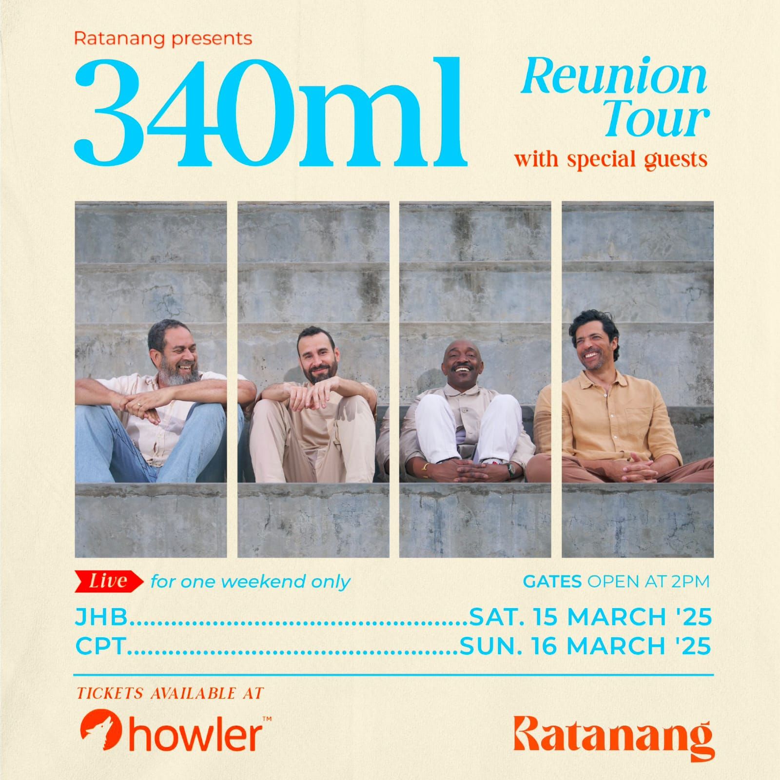 Banda 340ml anuncia “Tour de Reunião” após 12 anos fora dos palcos