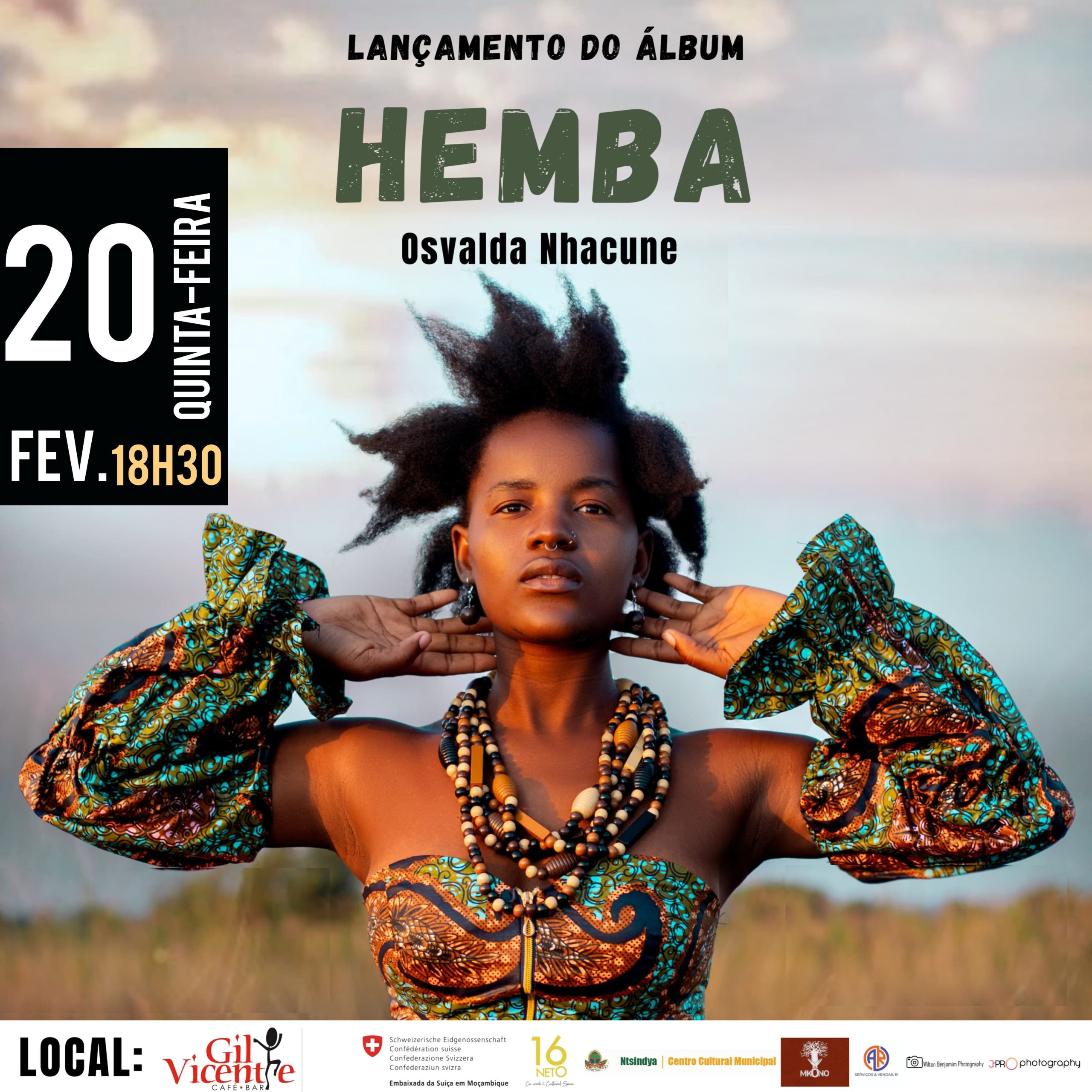 Osvalda Nhacune lança “Hemba”, o seu álbum de estreia no Gil Vicente