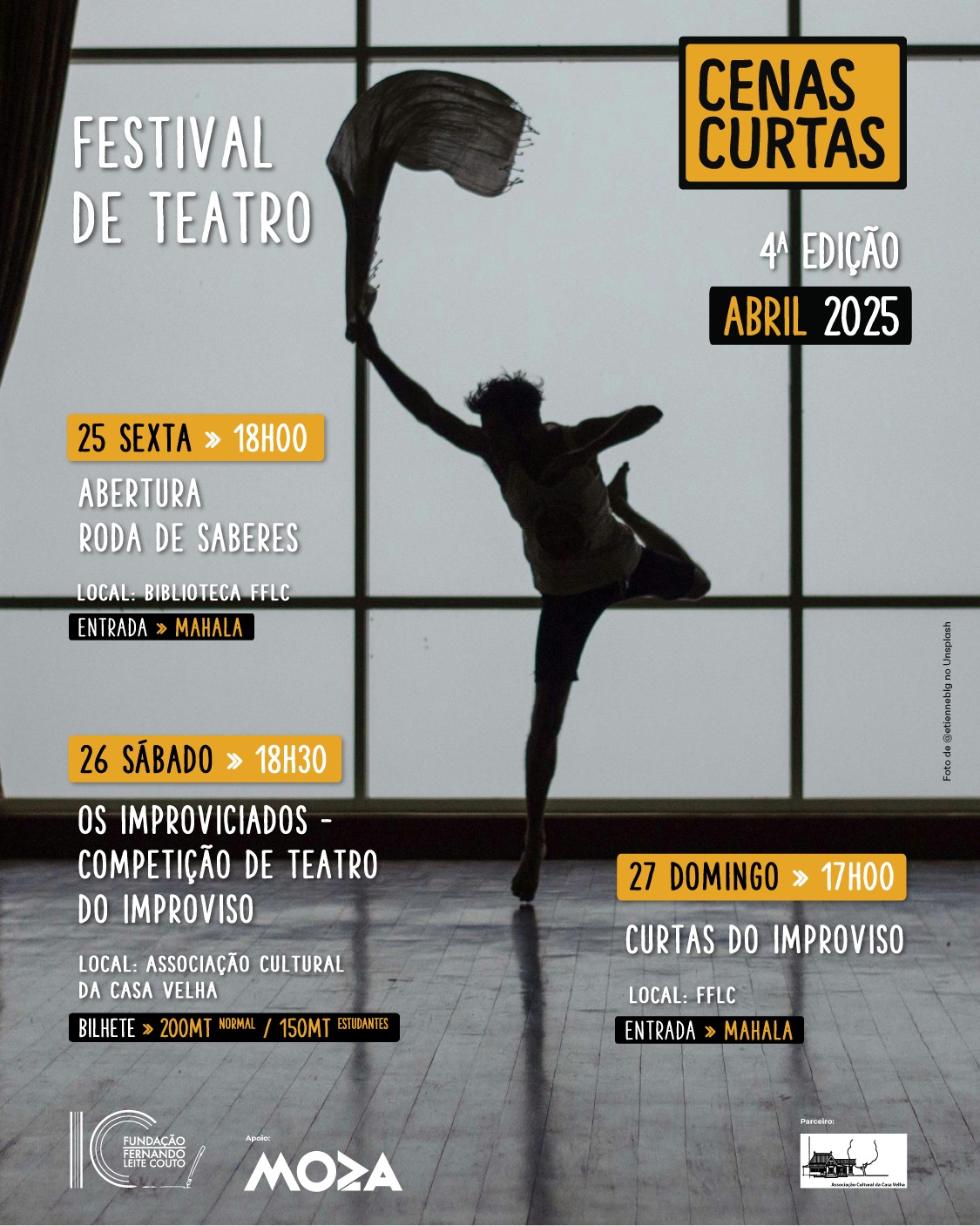Festival de Teatro “Cenas Curtas” celebra 4ª edição com programação gratuita