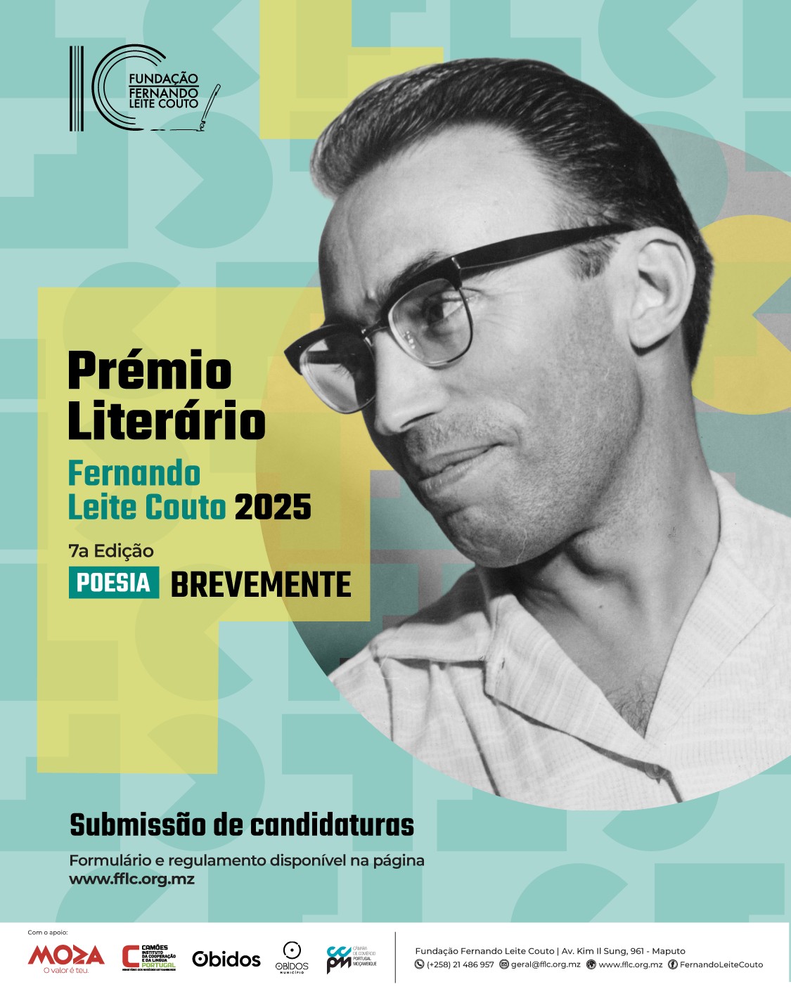 Prémio Literário Fernando Leite Couto 2025 abre inscrições para novos talentos da poesia